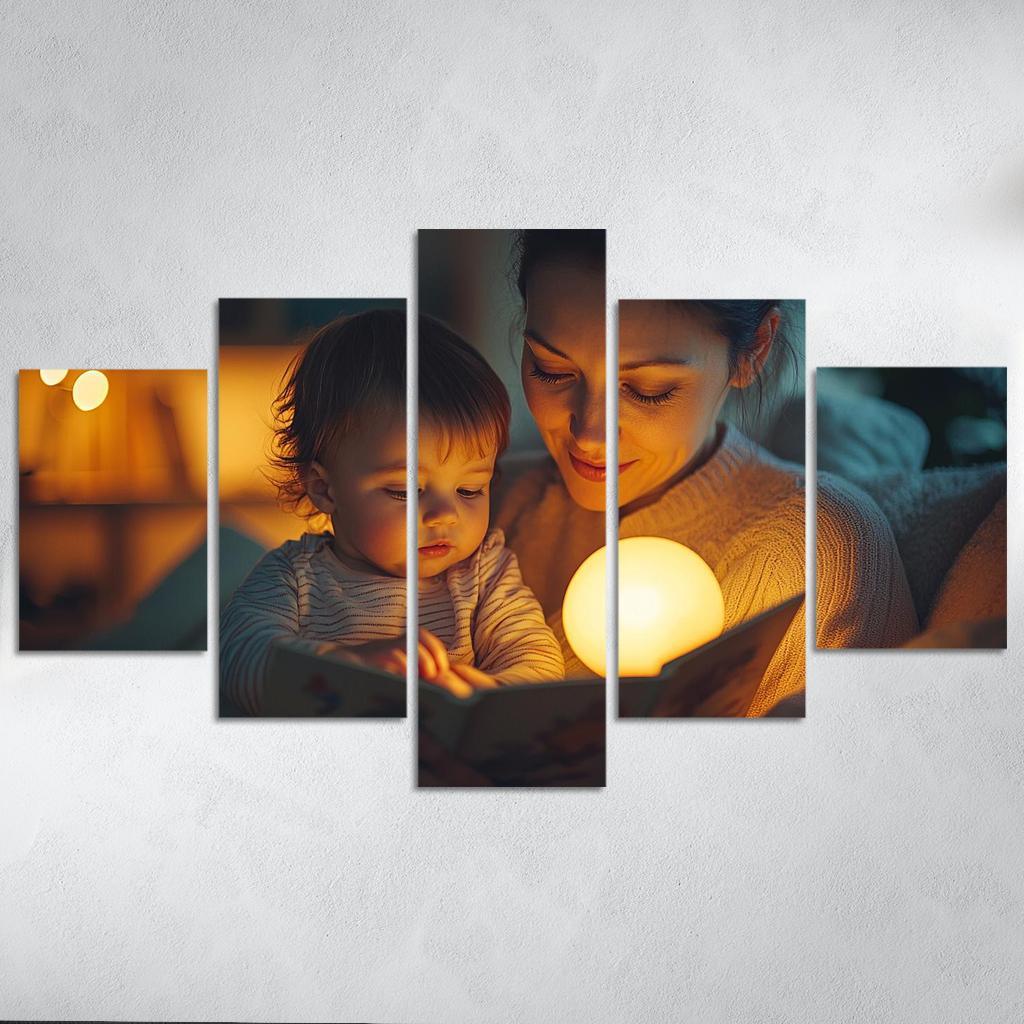 Moments Of Tenderness A Mothers Loving Touch Canvas Paintings Frame