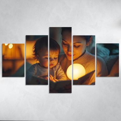 Moments Of Tenderness A Mothers Loving Touch Canvas Paintings Frame