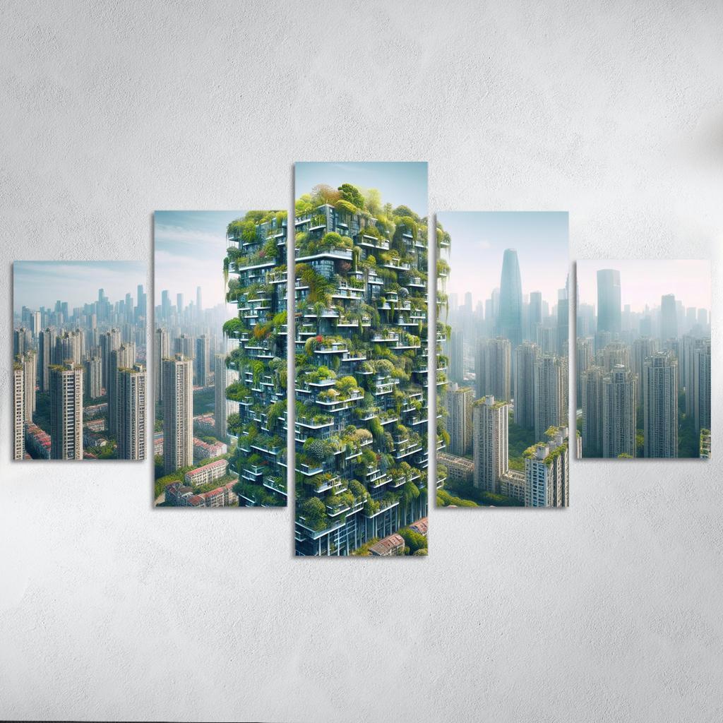 Vertical Forests Custom Paintings Frame