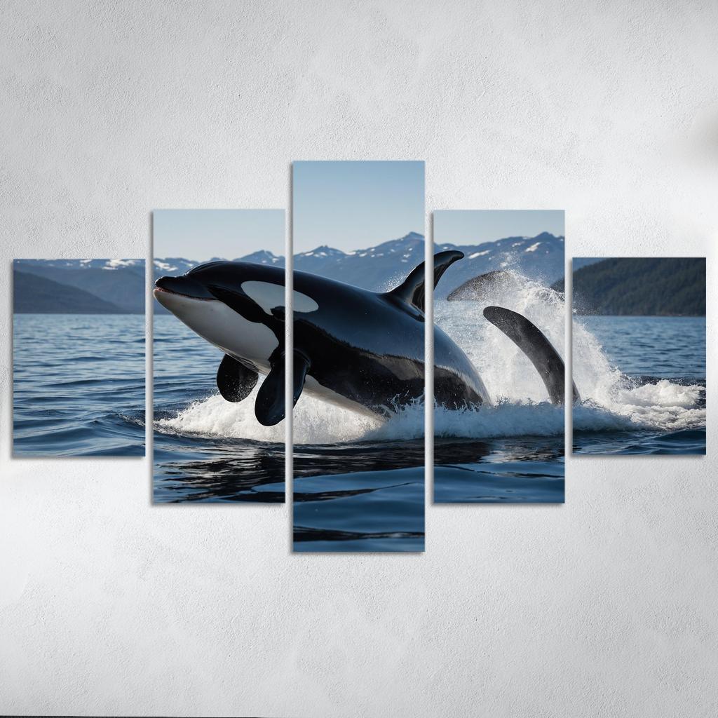 The Majestic Orca The Ocean's Apex Predator Custom Paintings Frame