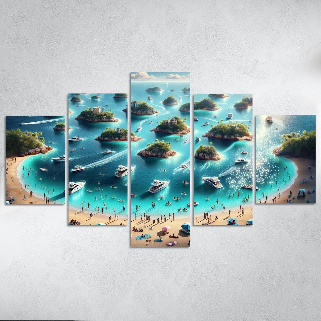 Island Hopping Adventure Premium Artwork Frames