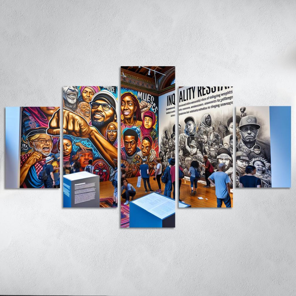 Echoes Of Inequality Art On Social Justice Framed Paintings