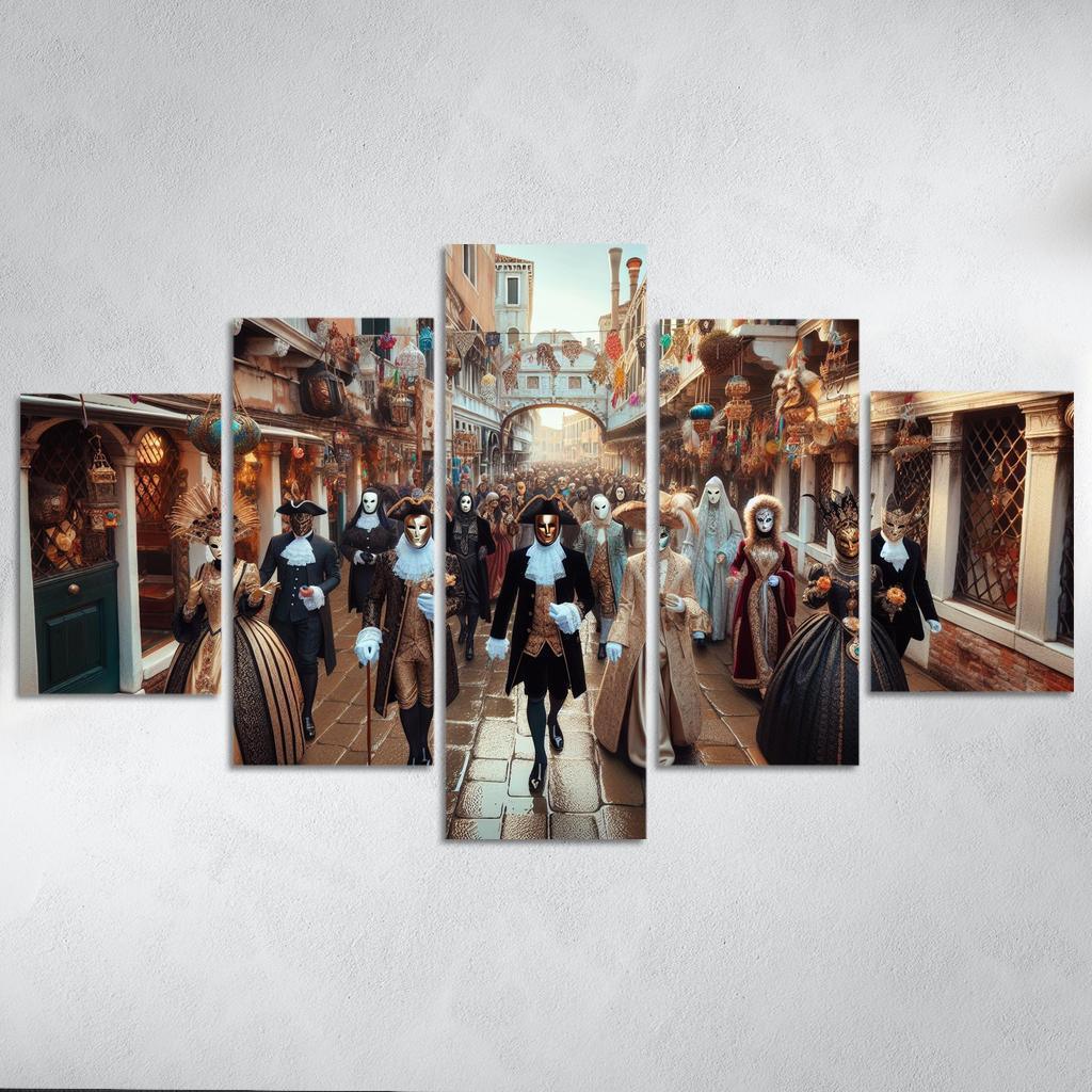Venice Carnival Canvas Paintings Frame