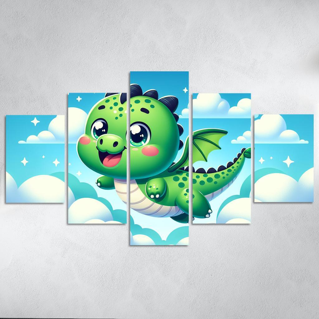 Daring Dragon - Adventure Awaits Framed Paintings