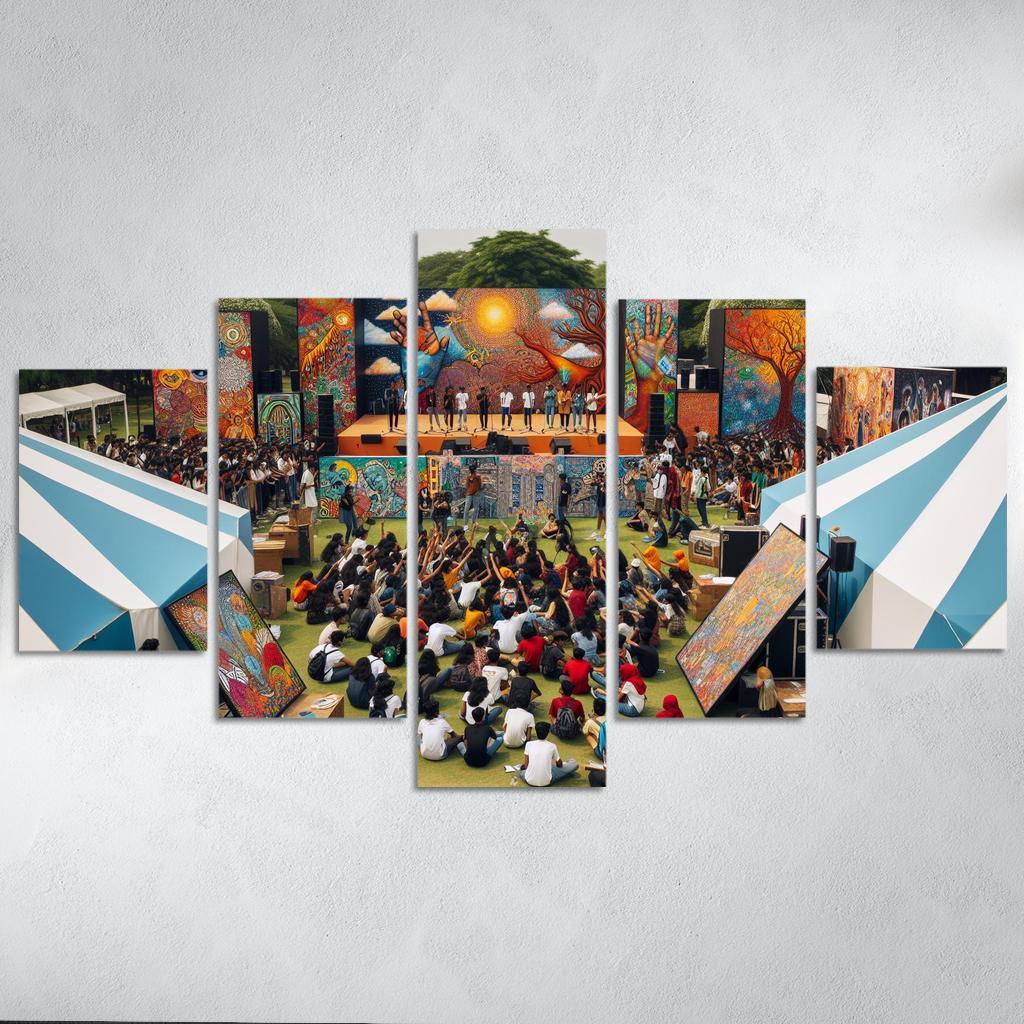 Voices Of The Future Art For Youth Empowerment Multi-panel Paintings