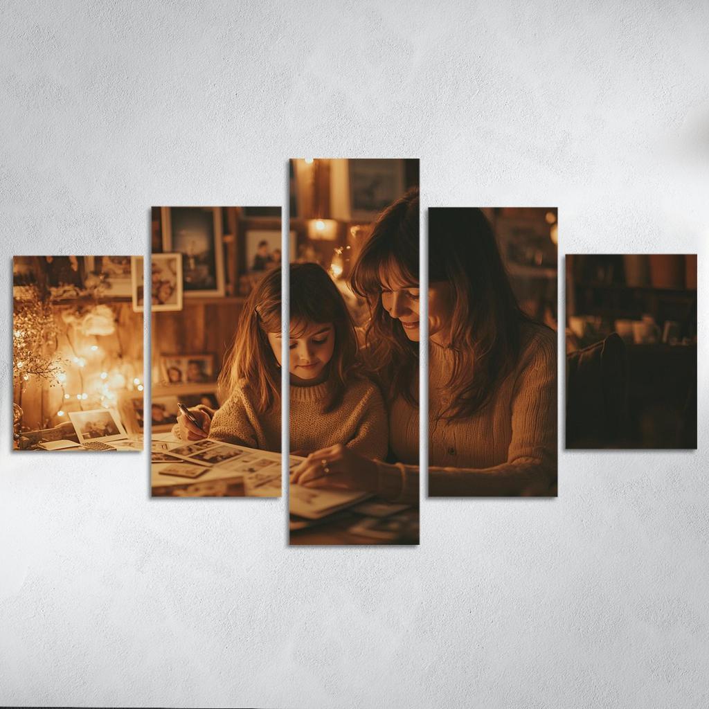 A Time To Remember Celebrating Motherhood Canvas Paintings Frame