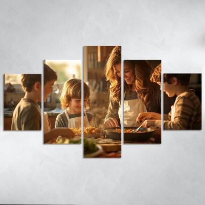 Home Is Where Mom Is The Comfort Of A Mother's Love Canvas Paintings Frame