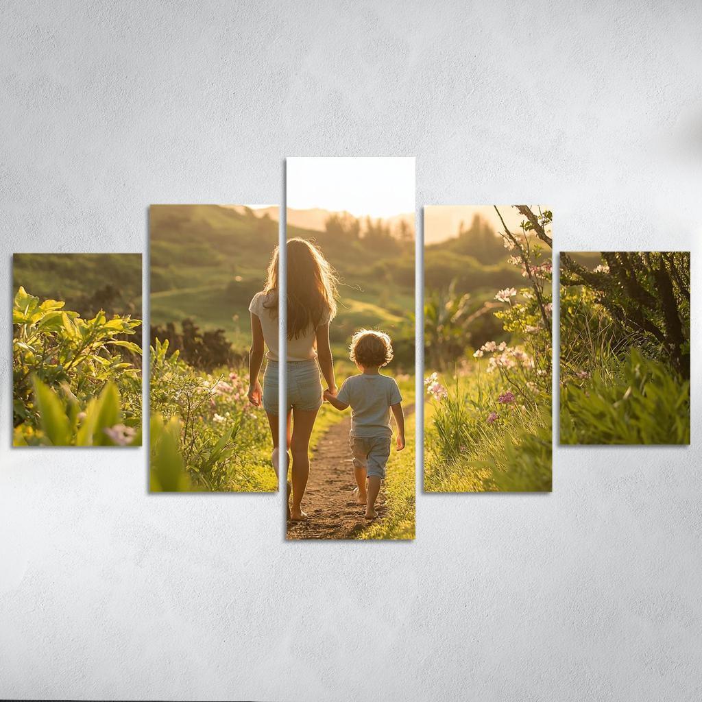 The Journey Of Togetherness A Mothers Path Custom Paintings Frame