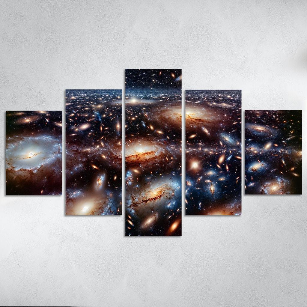 Galactic Superclusters The Universe's Largest Structures Abstract Paintings Frame