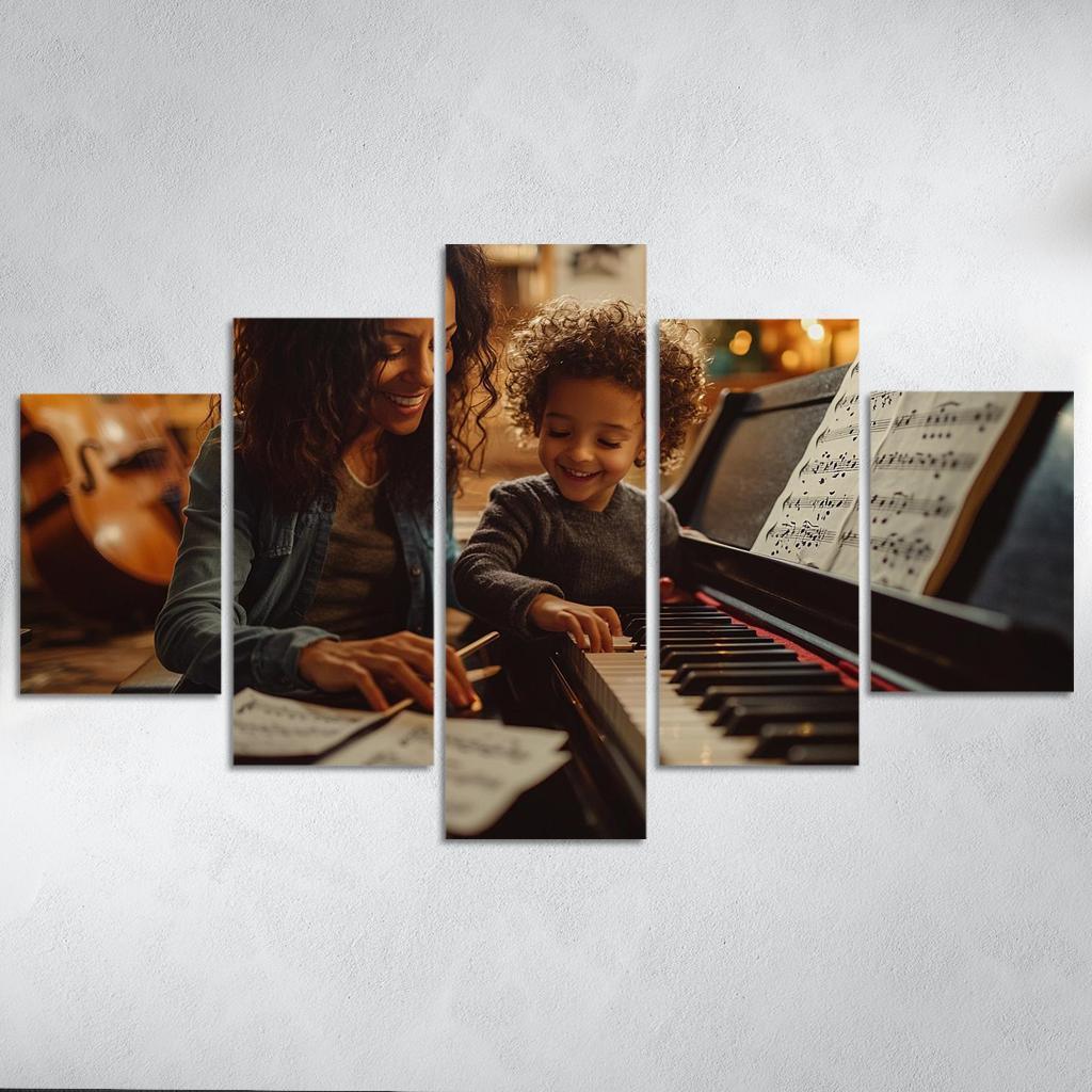 A Symphony Of Love A Mothers Unforgettable Melodies Canvas Paintings Frame