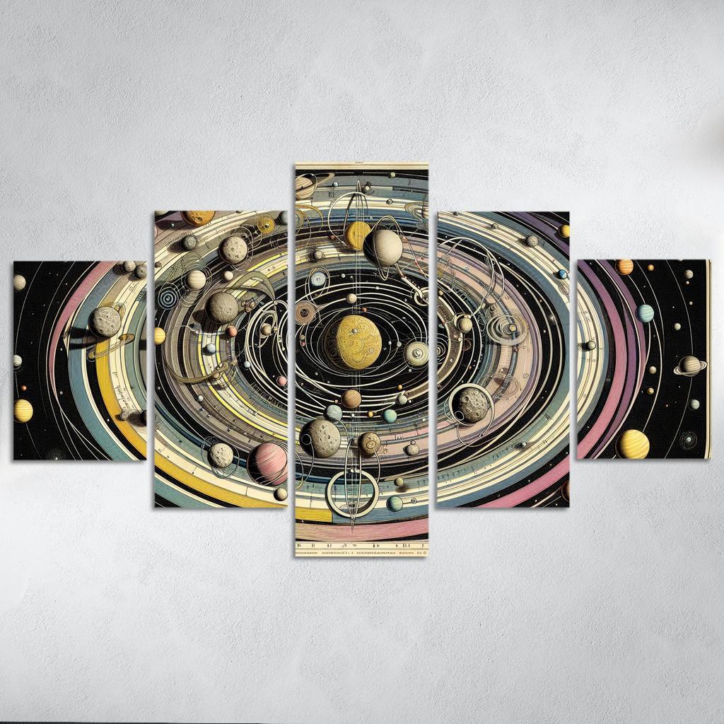 The Harmony Of Celestial Mechanics Abstract Paintings Frame