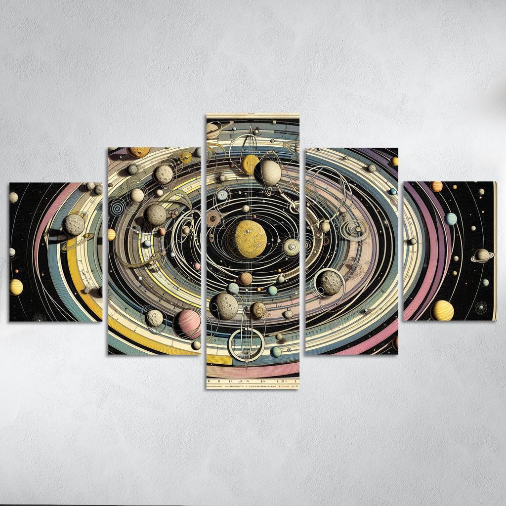The Harmony Of Celestial Mechanics Abstract Paintings Frame