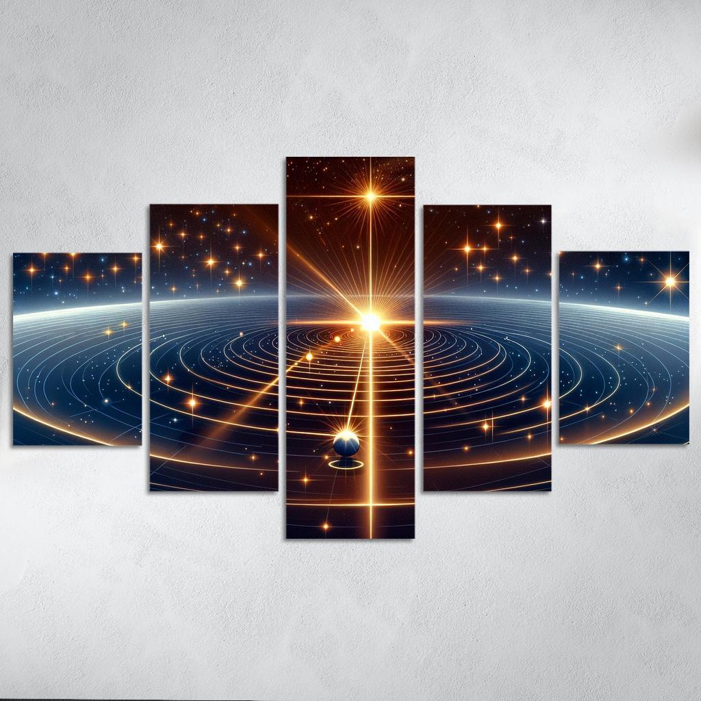 The Mechanics Of Stellar Parallax Abstract Paintings Frame