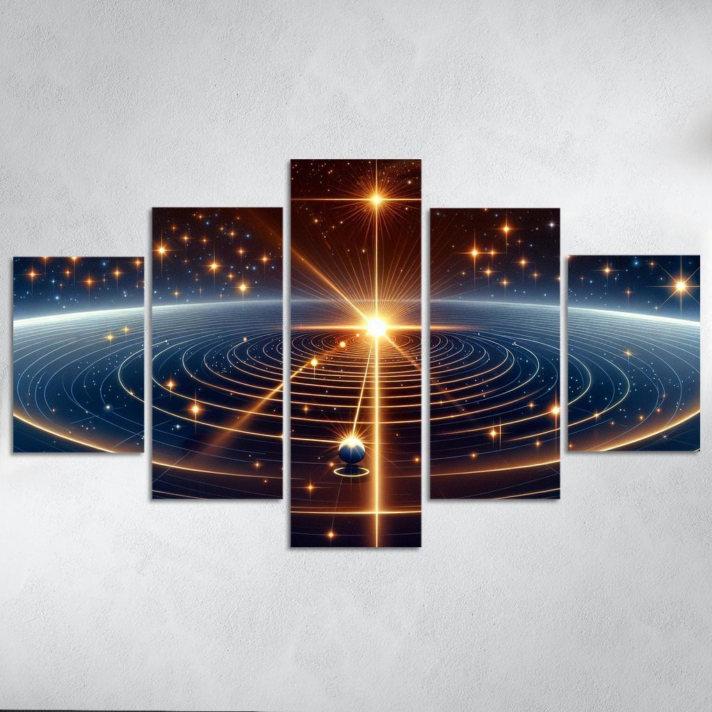 The Mechanics Of Stellar Parallax Abstract Paintings Frame