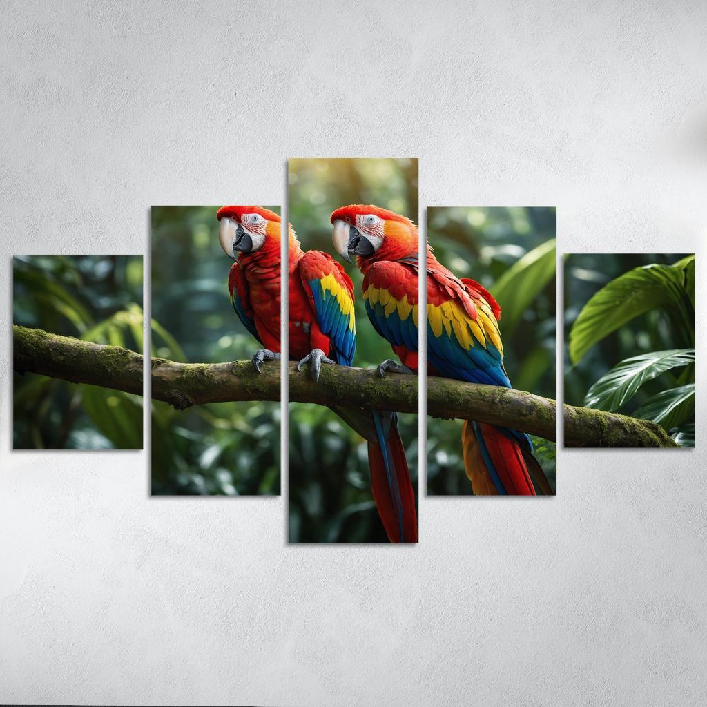 The Beautiful Scarlet Macaw A Colorful Companion Custom Paintings Frame