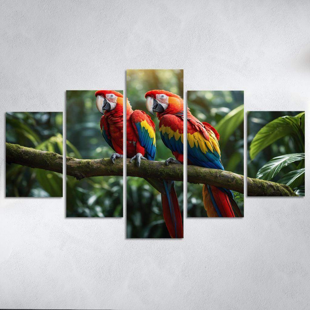 The Beautiful Scarlet Macaw A Colorful Companion Custom Paintings Frame