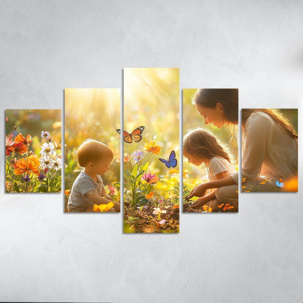 The Garden Of Nurture Cultivating Love Canvas Paintings Frame