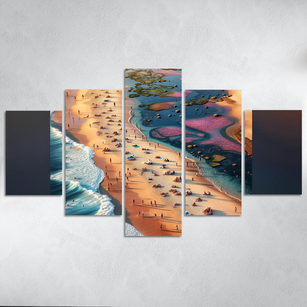 Timeless Tide Beach Custom Paintings Frame
