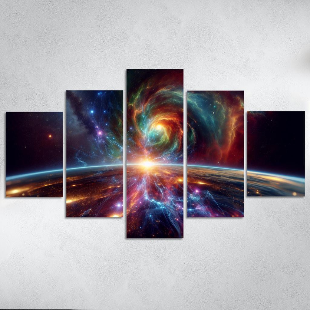 Investigating The Origins Of Cosmic Rays Abstract Paintings Frame