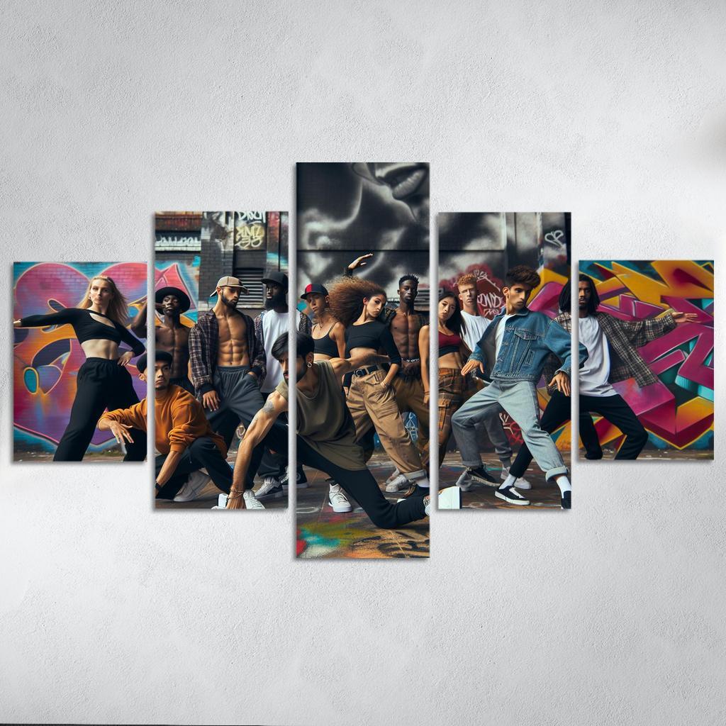Hip Hop The Voice Of The Streets Modern Paintings Frame