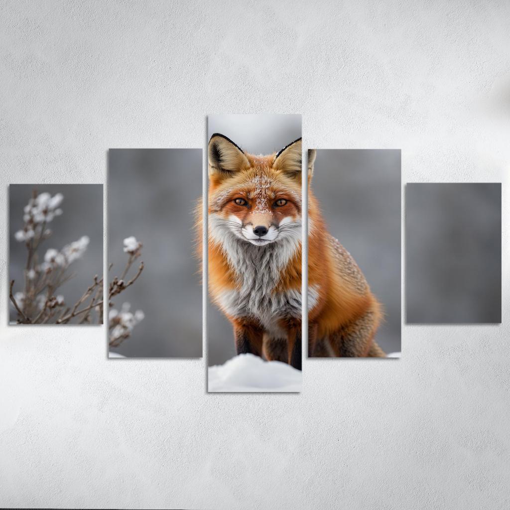 The Majestic Red Fox Master Of Adaptation Canvas Paintings Frame