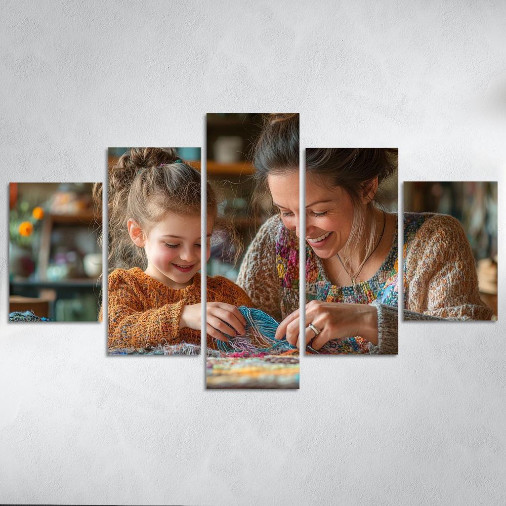 Threads Of Time A Mothers Lifelong Journey Canvas Paintings Frame