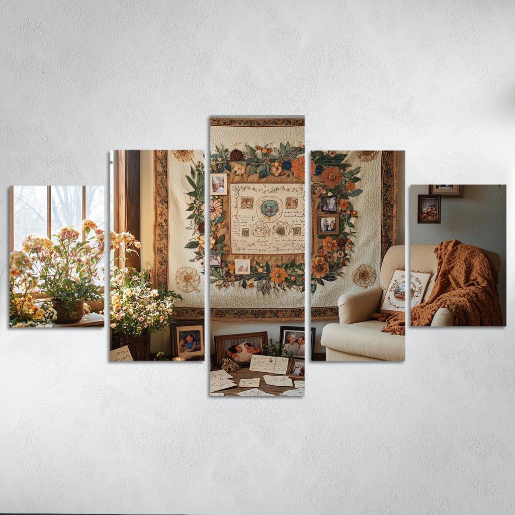Woven Together A Tapestry Of Memories Canvas Paintings Frame