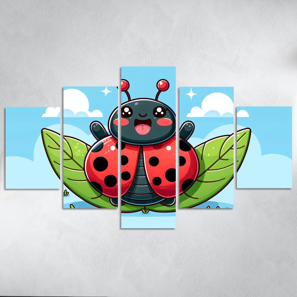 Lively Ladybug - Garden Friends Framed Paintings