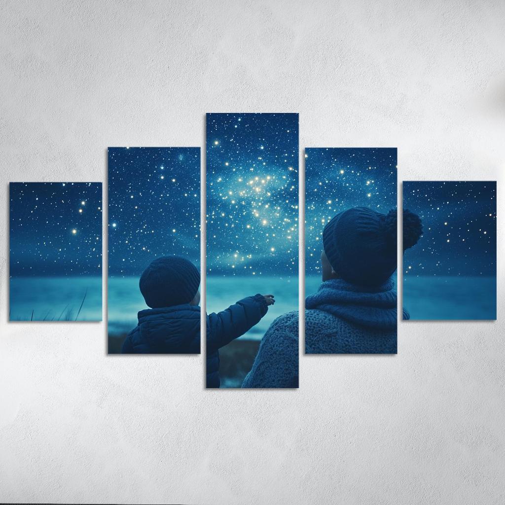 The Light Of Hope A Mothers Guiding Star Canvas Paintings Frame