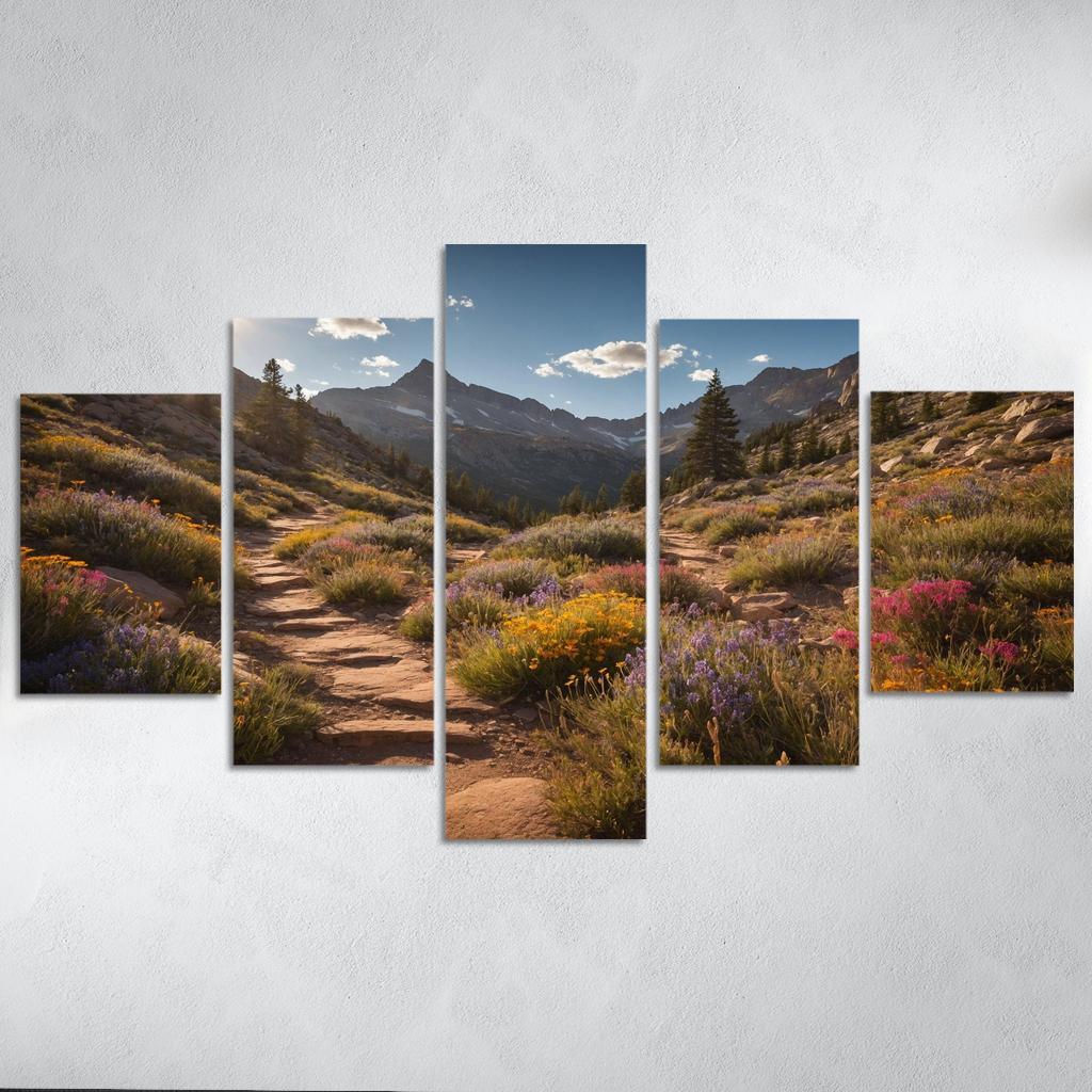 The Timeless Charm Of Rocky Mountain Trails Multi-panel Paintings