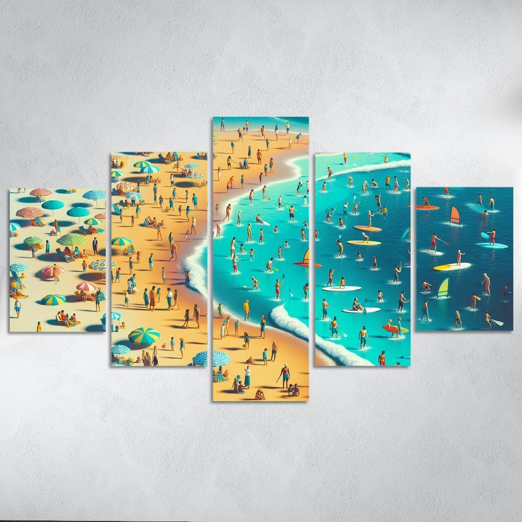 Adventure Cove Beach Modern Paintings Frame