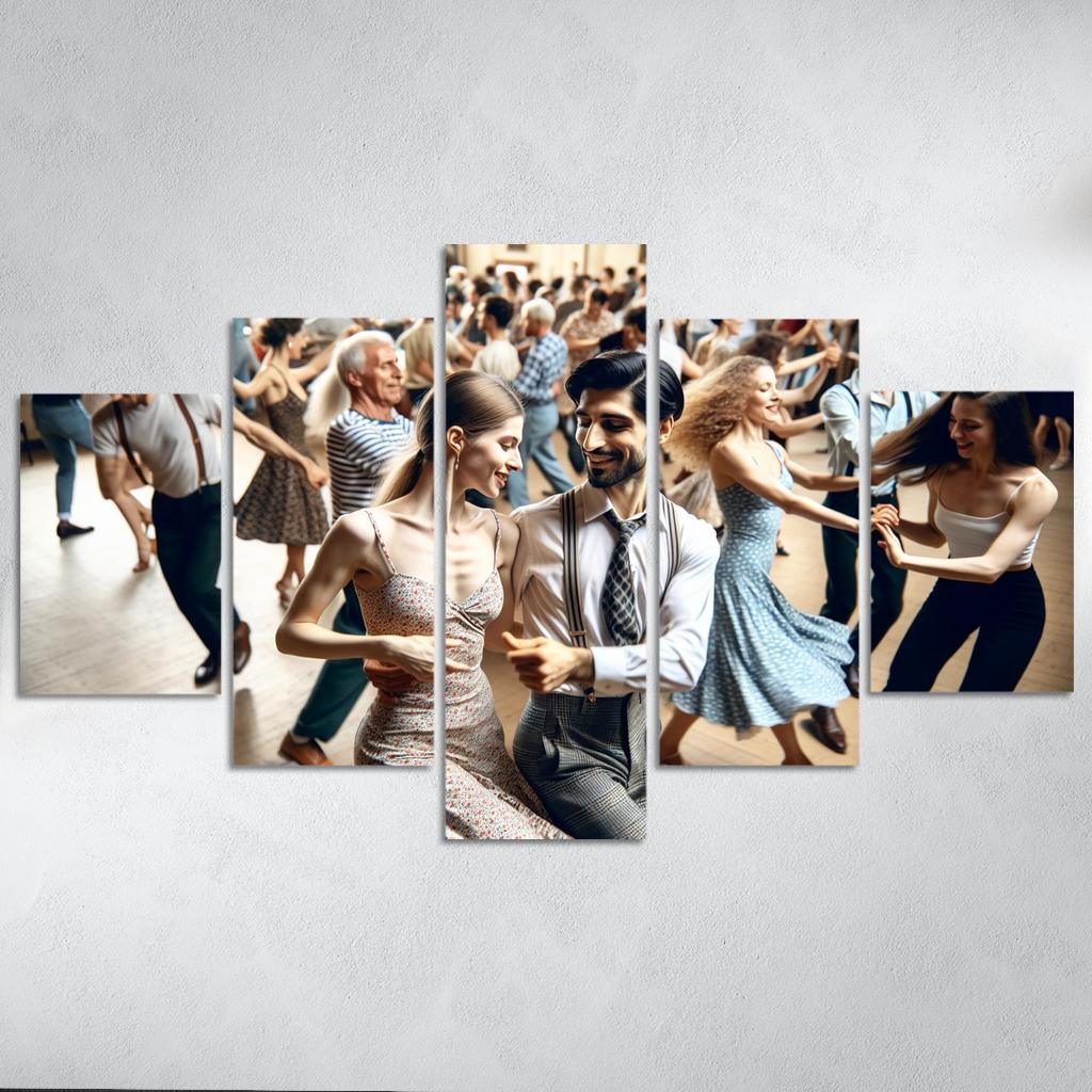 Balboa The Dance Of Swing And Joy Modern Paintings Frame