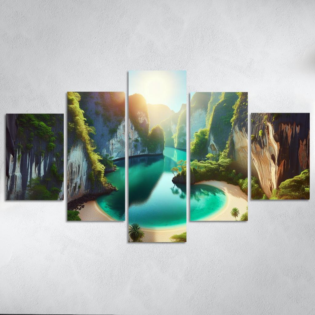 Hidden Lagoon A Secret Sanctuary Custom Paintings Frame
