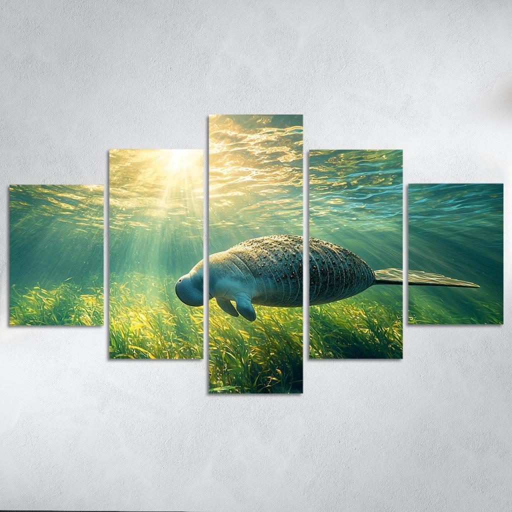 The Gentle Manatee The Ocean's Herbivore Art Trends