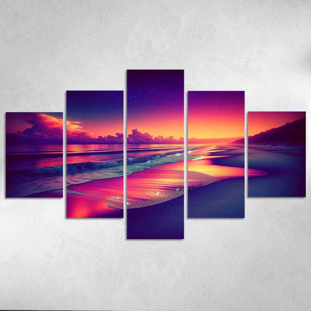 Whispering Tides Peaceful Retreat Custom Paintings Frame