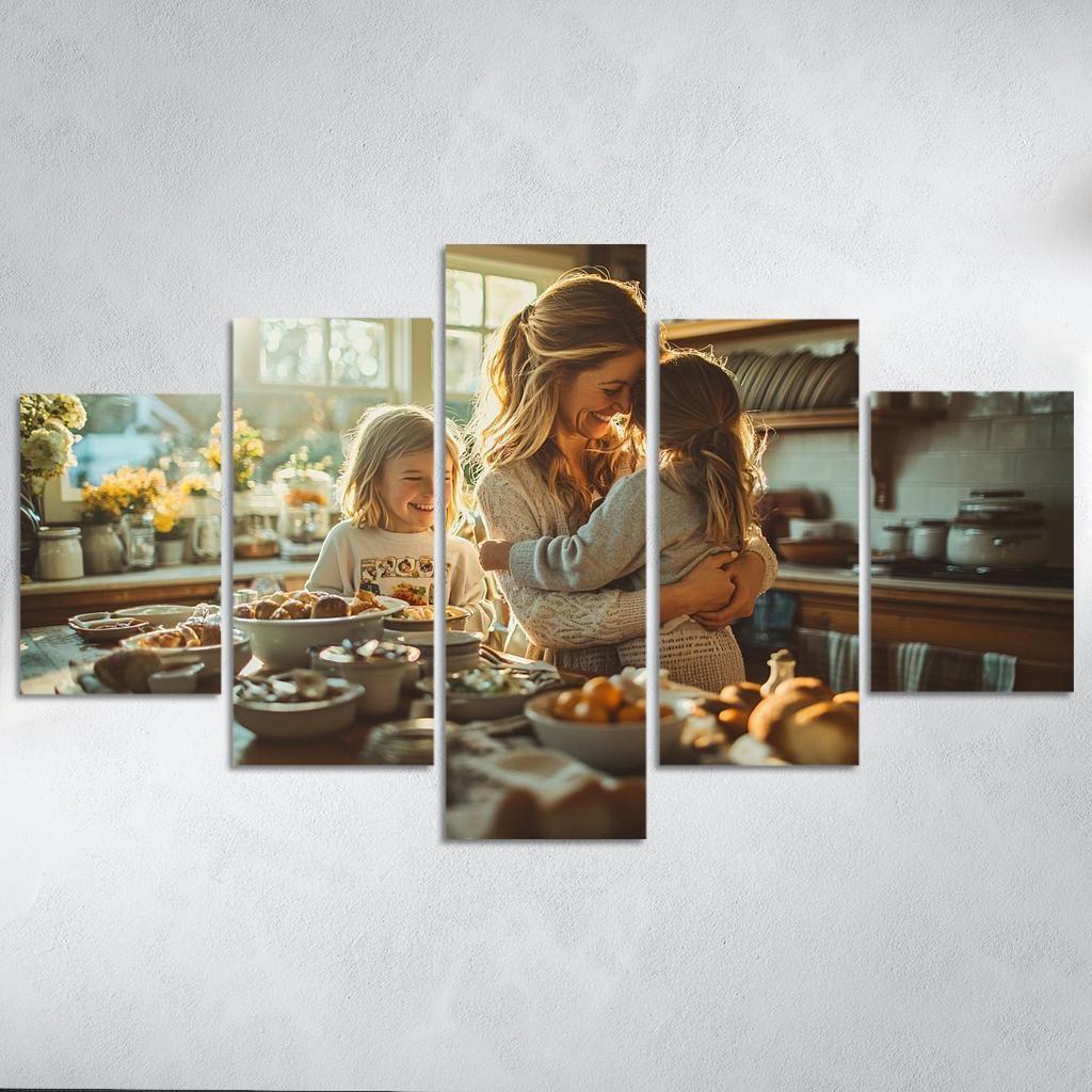 The Heart Of The Home A Mothers Embrace Custom Paintings Frame