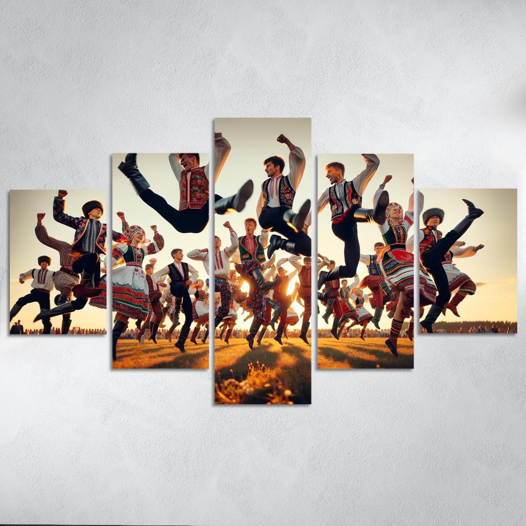 Cossack Dance The Spirit Of The Ukraine Modern Paintings Frame