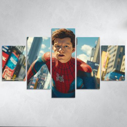 Tom Holland The Web-slinger With Heart Framed Paintings