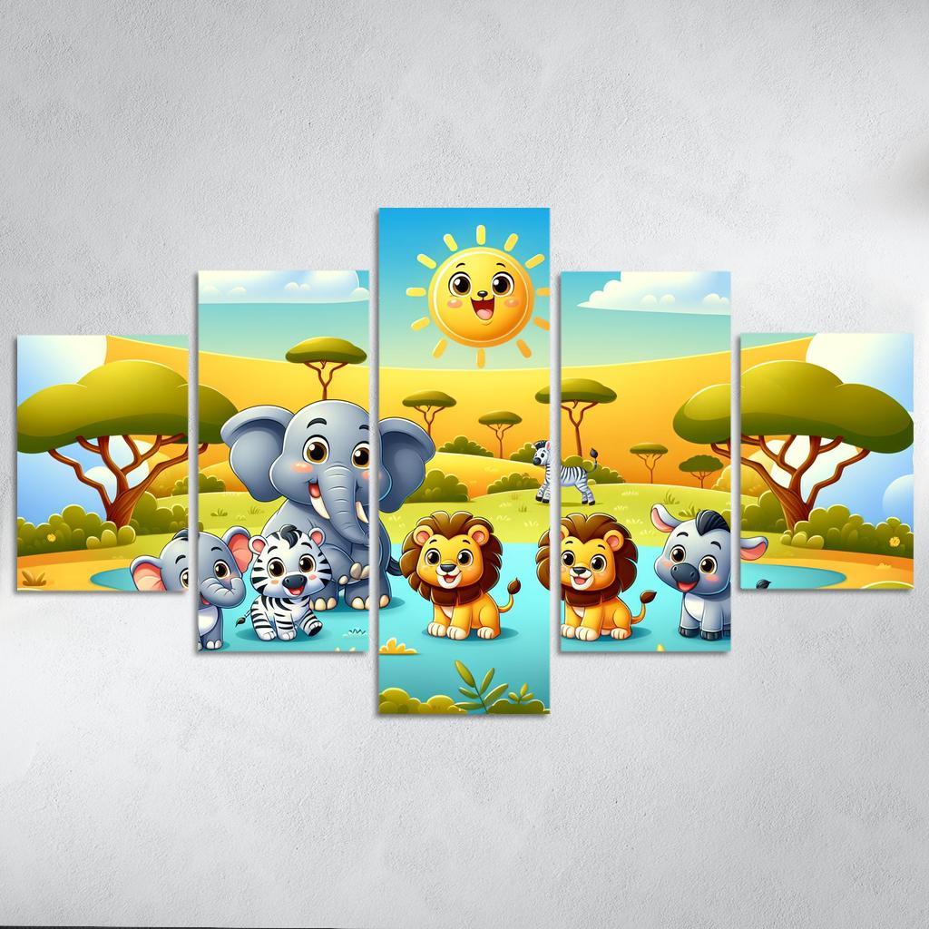 Playful Safari Expedition Premium Artwork Frames