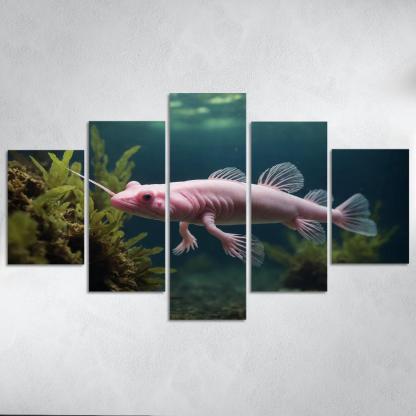 The Mysterious Axolotl A Wonder Of Regeneration Custom Paintings Frame