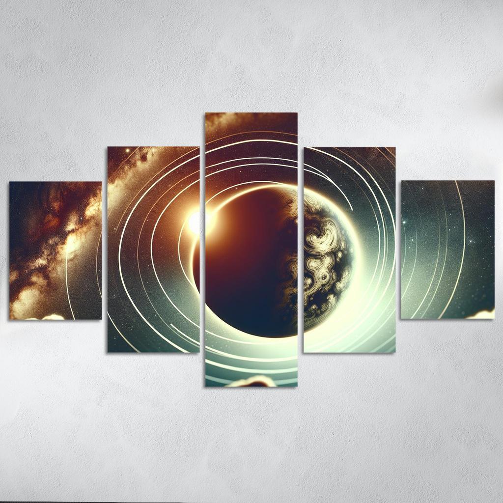 Exploring Exoplanet Atmospheres Abstract Paintings Frame