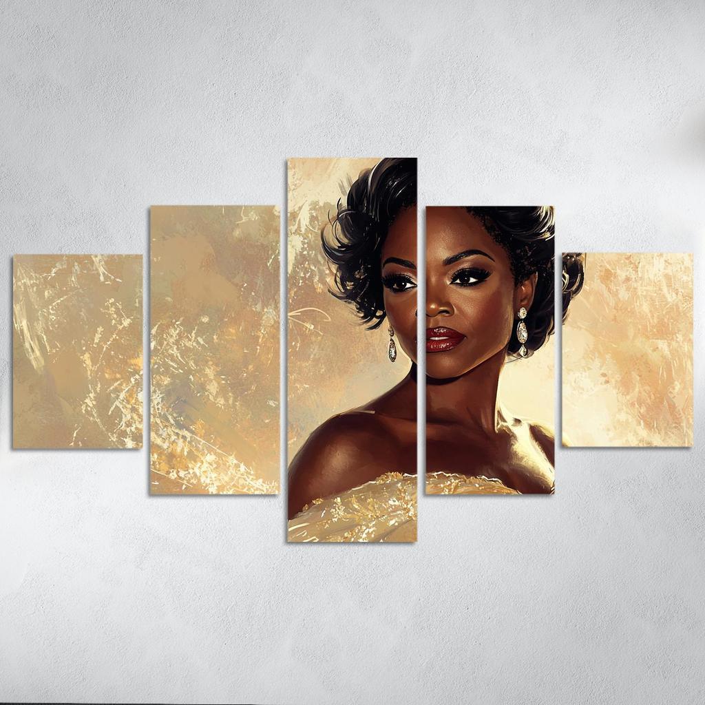 Viola Davis The Powerhouse Of Emotional Depth Framed Paintings