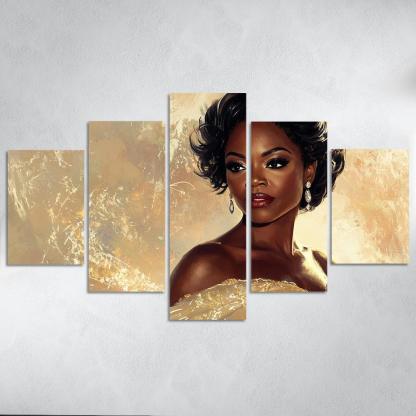 Viola Davis The Powerhouse Of Emotional Depth Framed Paintings