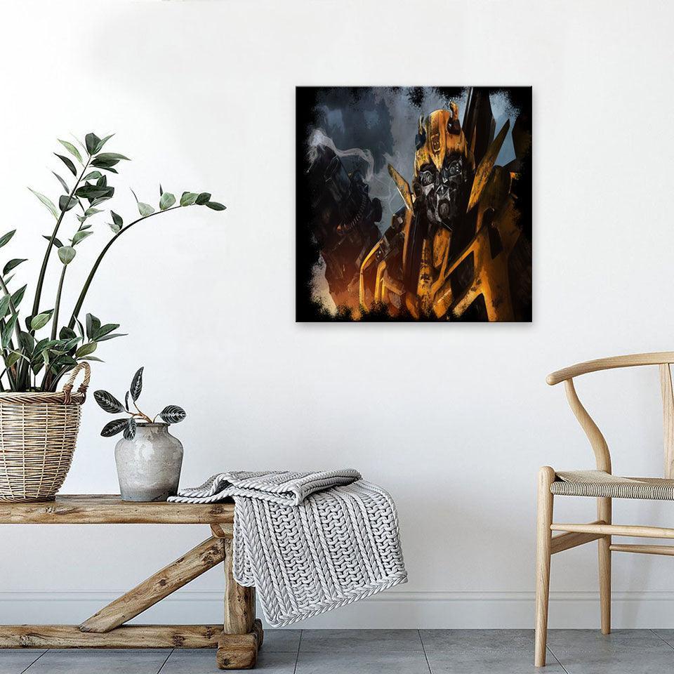 Bumblebee Transformers 1 Piece HD Multi Panel Canvas Wall Art Frame-Original Frame