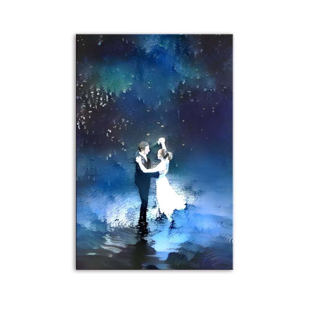 The Blue Dance 1 Piece HD Multi Panel Canvas Wall Art Frame-Original Frame