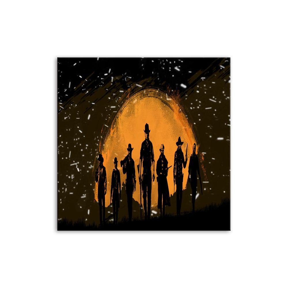 Yellow The Walking Dead 1 Piece HD Multi Panel Canvas Wall Art Frame-Original Frame