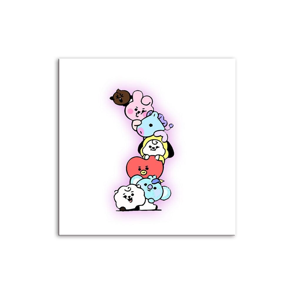 Colorful Cartoon 1 Piece HD Multi Panel Canvas Wall Art Frame-Original Frame