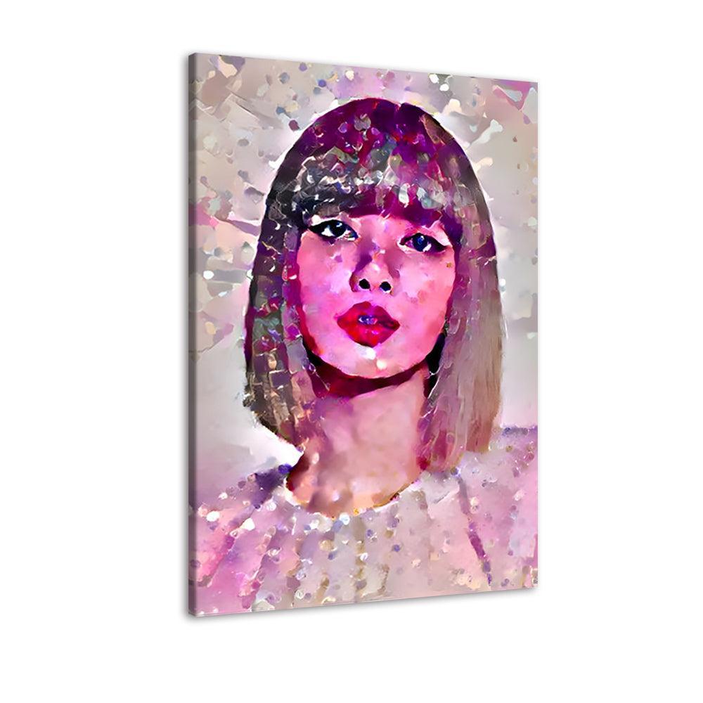 Blonde Pop Artist 1 Piece HD Multi Panel Canvas Wall Art Frame-Original Frame