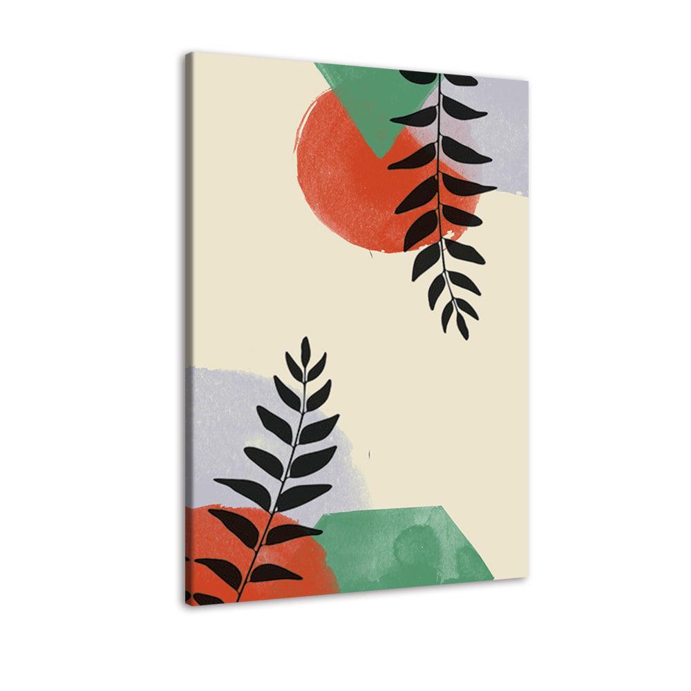 Circles Abstract 1 Piece HD Multi Panel Canvas Wall Art-Original Frame