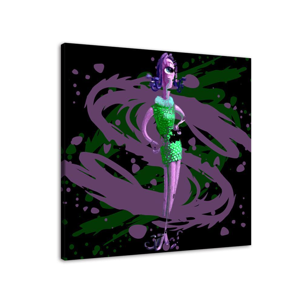 Monsters Inc Celia 1 Piece HD Multi Panel Canvas Wall Art Frame-Original Frame